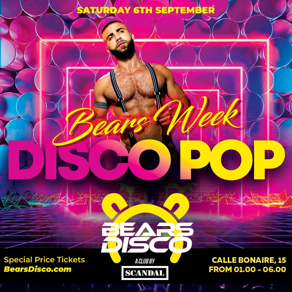 Disco Pop Saturday Party Sitges Bear Week